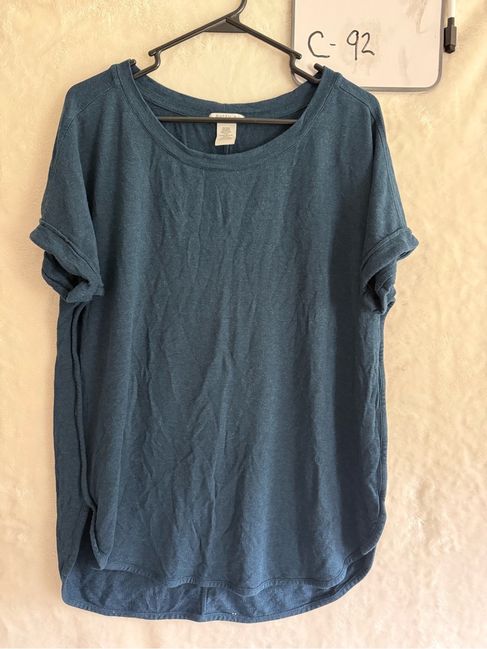 Matty M Short Sleeve Crewneck Tee in Teal